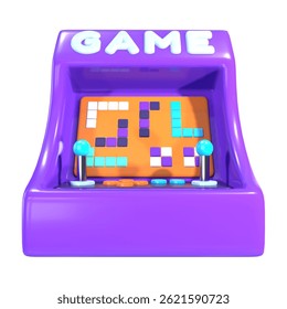 This is a Arcade 3D Render Illustration Icon. High-resolution JPG file isolated on a white background.