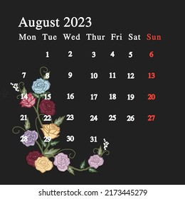 this an august 2023 calendar - Powered by Shutterstock