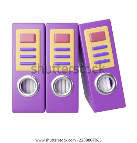 This is Binder 3D Render Illustration Icon, high resolution jpg file, isolated on a white background