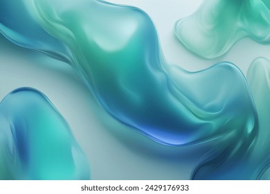 This captivating abstract digital artwork features smooth flowing waves of gradient hues, including purple, pink, blue, and orange.