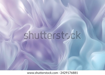 This captivating abstract digital artwork features smooth flowing waves of gradient hues, including purple, pink, blue, and orange.