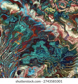 This captivating artwork blends vibrant colors and unique textures, creating a mesmerizing visual experience that delights all viewers