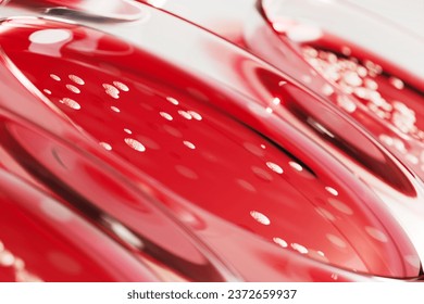 This captivating image showcases rows of Petri dishes containing bacterial colonies of Staphylococcus aureus or Streptococcus. Red blood agar plate used to diagnose infection. Microbiology, laboratory
