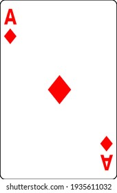 This Is A Card Ace Of Diamonds.