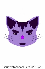 this is cat head character design