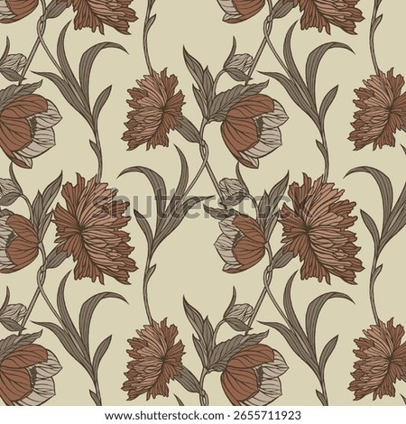 This collection includes 15 seamless vintage floral patterns in rich, earthy, and bold color schemes. Ideal for textile prints, wallpapers, packaging, fabric design, and digital backgrounds. Hand-draw