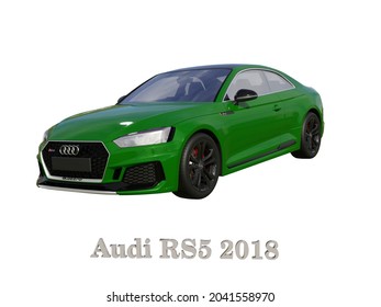 This is a computer rendered 3d illustration of an Audi rs5 done in Astoria, Oregon on 9142021