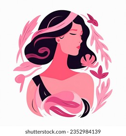 This concept raises awareness about breast health and encourages solidarity in the fight against breast cancer. - Powered by Shutterstock