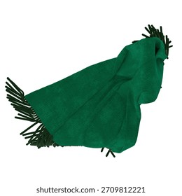 This cozy scarf is perfect for adding a pop of color to any outfit during the colder months