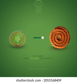 This Diwali Say No To Crackers. Switch To Green And Happy Diwali. Exchange Happiness With Goodness Of Food. 