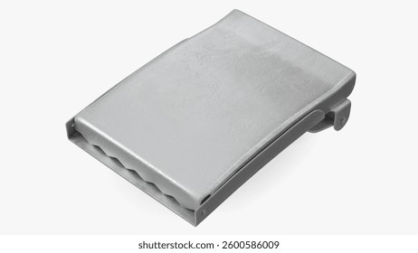 This durable component serves as a metallic car seat buckle replacement, designed for safety and reliability in automotive applications.