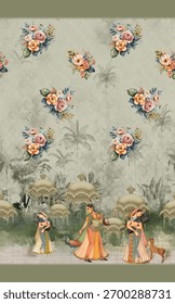 This elegant digital printed saree collection reflects the beauty of modern craftsmanship fused with timeless floral charm. Each saree showcases intricate, high-definition floral motifs.