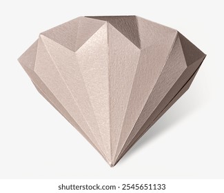 This elegant paper diamond shape is perfect for decorations. The diamond design adds a touch of sophistication. 3D paper diamond shape for crafts or events to impress guests. - Powered by Shutterstock