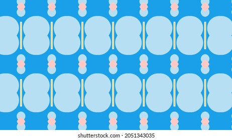 This is a flat illustration using a repeating pattern with several color combinations. Perfect for gift wrapping, printing abstract images on objects, wallpaper and textile ideas.