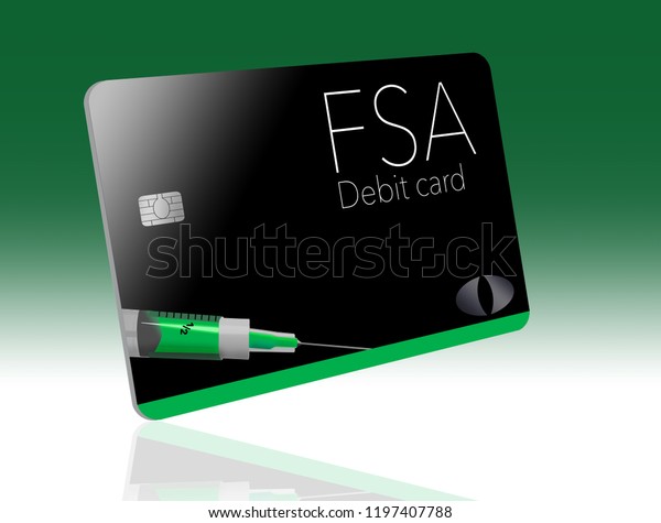 This Flexible Spending Account Debit Card Stock Illustration 1197407788