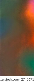 This high-resolution digital artwork captures a mesmerizing blend of atmospheric colors, moving from deep forest greens and muted teals into a vibrant, warm glow of amber and crimson. The soft-focus gradient is enhanced by a subtle, gritty texture that mimics the feel of an oil painting or a weathered vintage film grain