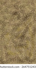 This high-resolution digital background presents a sophisticated study in textile morphology, featuring a textured surface that replicates the authentic appearance of woven burlap fabric. The composition focuses on the intricate interlacing of fibers, showcasing a rhythmic grid of warp and weft threads that create a tangible sense of structural depth and industrial grit. Rendered in a grounded chromatic palette of earthy sienna, toasted beige, and muted olive green, the visual narrative utilizes a natural camouflage pattern to evoke a feeling of organic durability and weathered history. This professional asset serves as a premier resource for rustic branding, sustainable product packaging, and high-end editorial layouts centered on traditional craftsmanship or environmental design.
The artwork centers on the intersection of tactile realism and abstract minimalism. Each individual thread is rendered with microscopic precision, revealing the subtle frayed edges, irregular knots, and tonal variations that characterize aged jute or hemp materials. Natural-looking digital shadows pool within the recesses of the weave, providing a multi-dimensional topography that remains visually engaging across various scales. This versatile graphic is an exceptional foundation for heritage-themed marketing campaigns, outdoor equipment branding, and sophisticated digital wallpapers seeking a prestigious and grounded presence. The atmospheric noise and grainy finish bridge the gap between physical textile documentation and modern graphic illustration, offering a reliable solution for global creative projects.
Creative professionals can utilize this premium visual for a wide range of applications, including apparel design mockups, home decor catalogs, and culinary blog headers focused on farm-to-table aesthetics. Because the design is captured with edge-to-edge precision and sharp definition, the fine details of the fabric grain and the complex color blending remain perfectly crisp at any scale, from mobile application icons to large-f