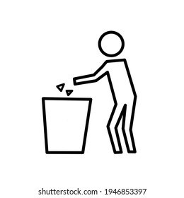 This Icon Based On The People Put Trash In To Basket