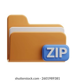 This icon represents a zip file, useful for digital downloads and file management applications.