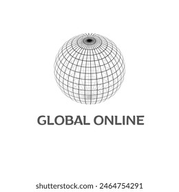 This illustration depicts the complex and dynamic world of the internet in a modern and futuristic style.  In the center of the illustration, there is a glowing digital globe, symbolizing global conne
