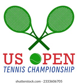 This illustration design is perfect for celebrating US Open Tennis Championships. It also can be used as graphic resources. - Powered by Shutterstock