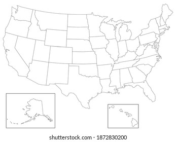 This illustration is a map of USA.
