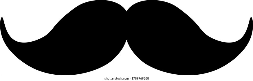 This Illustration Refers Mens Trendy Moustache Stock Illustration ...