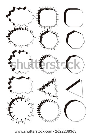 This illustration is a simple speech bubble frameset