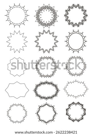 This illustration is a simple speech bubble frameset