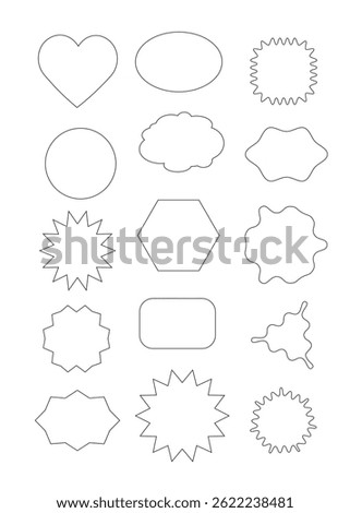 This illustration is a simple speech bubble frameset