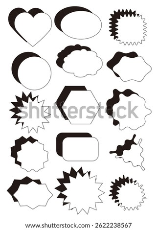 This illustration is a simple speech bubble frameset