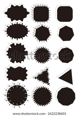 This illustration is a simple speech bubble frameset