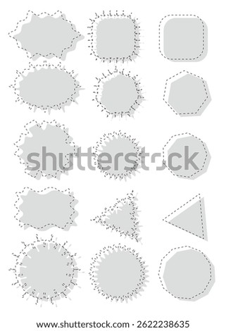 This illustration is a simple speech bubble frameset