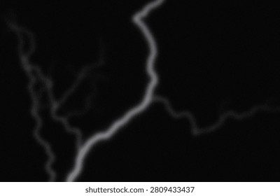 This image captures a barely visible, faint lightning bolt branching across a dark sky. The thin, luminous lines of the lightning create a stark contrast against the pitch-black background, emphasizing the fleeting and ethereal nature of the event. The lack of other visible elements focuses the viewer’s attention solely on the delicate, wispy structure of the lightning, suggesting a distant or weak discharge in the atmosphere. The overall mood evoked is one of mystery and quiet power, highlighting the transient beauty of natural phenomena.