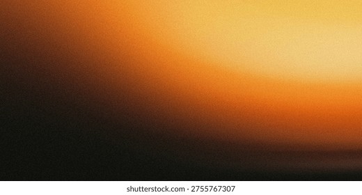 This image captures a tranquil scene of a sunset, where the sky transitions smoothly from deep browns to warm oranges. The horizon line is faintly visible, separating the sky from a darker silhouette of the land below, creating a sense of calm and quiet at the end of the day. The soft gradient and muted tones evoke a feeling of serenity and peacefulness.
