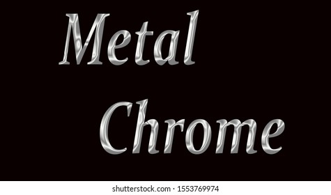 This Image Create For Showing Metal Chrome Text Effect In Photoshop