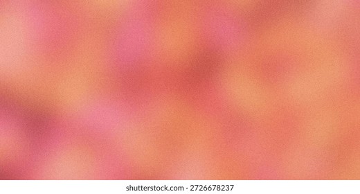 This image features an abstract background with a warm gradient transitioning from soft pink to orange hues. The texture appears to be slightly grainy, adding depth to the overall composition. The gradient creates a soothing and calming atmosphere, making it suitable for various design applications.