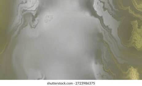 This image features an abstract composition of swirling colors. The design includes smooth transitions between various shades of green, yellow, and white, creating a mesmerizing and dynamic visual effect. The patterns resemble fluid movements, evoking a sense of calm and tranquility.