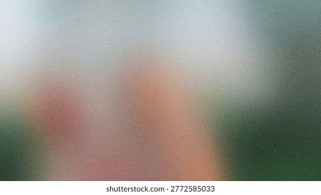 This image features an abstract and textured background characterized by a soft gradient of colors ranging from light grey to muted pinks and greens. The entire composition is overlaid with a fine grain or noise effect, creating a visual texture that is both subtle and engaging. It evokes a sense of atmosphere and depth, making it suitable for a variety of creative design applications where a non-obtrusive yet visually interesting backdrop is desired.