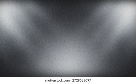 This image features a grainy gradient background with soft white spots, creating a textured and abstract visual effect. The blend of gray tones and white highlights gives it a versatile look suitable for various design projects, such as digital backgrounds, print materials, or artistic compositions.