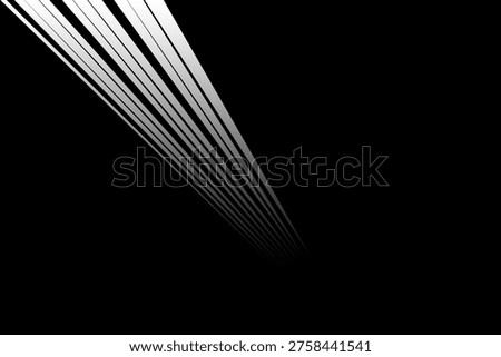 This image features multiple white light beams emanating from the top left corner against a solid black background, creating a striking abstract visual effect