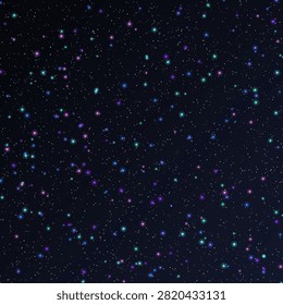This image features a particle starfield pattern with numerous small glowing specks scattered across a black background. The pattern utilizes