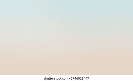 This image presents a delicate gradient, transitioning from a light, ethereal blue at the top to a gentle peach at the bottom.