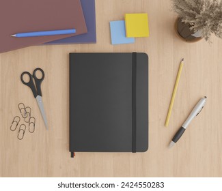 This image represents a black notebook mockup on a desk.
Size:
10000 x 8000 pixels – 300 DPI