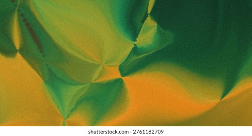 This image showcases an abstract composition featuring overlapping geometric shapes in shades of green and yellow. The soft focus creates a smooth blend between the forms, giving a dreamy and tranquil visual effect. The interplay of light and shadow adds depth and dimension to the abstract design.