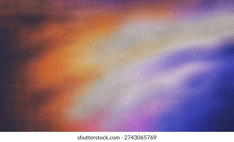 This image showcases a captivating blend of vibrant colors, including shades of orange, purple, and blue, creating an abstract cosmic landscape. The colors seem to swirl and blend together, evoking a sense of movement and energy. The overall effect is both calming and invigorating, making it a perfect representation of the beauty and mystery of the cosmos.