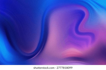 This image showcases a close-up view of an abstract design with smooth, flowing swirls transitioning between deep blue and soft purple hues. The gradient effect creates a dreamy, ethereal atmosphere, with subtle light reflections adding depth and dimension to the fluid patterns. The composition is minimalistic yet dynamic, evoking a sense of calm and mystery through its seamless color blending.