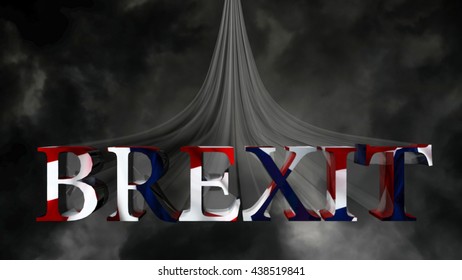 This image is with slight blur on the typography. UK the united Kingdom is pondering if to leave the EU the european union or if to stay. Their decision may have positive or negative future effects.