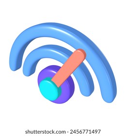 This is a Internet Speed 3D Render Illustration Icon. High-resolution JPG file isolated on a white background.