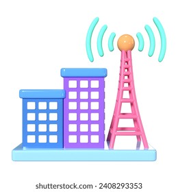 This is a ISP 3D Render Illustration Icon. High-resolution JPG file isolated on a white background.